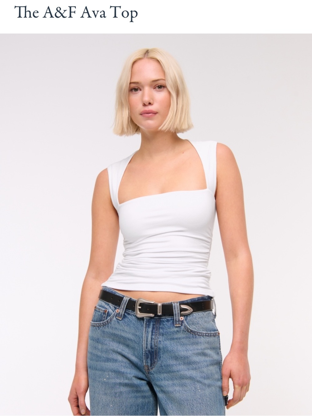 Abercrombie and Fitch White Ava Top